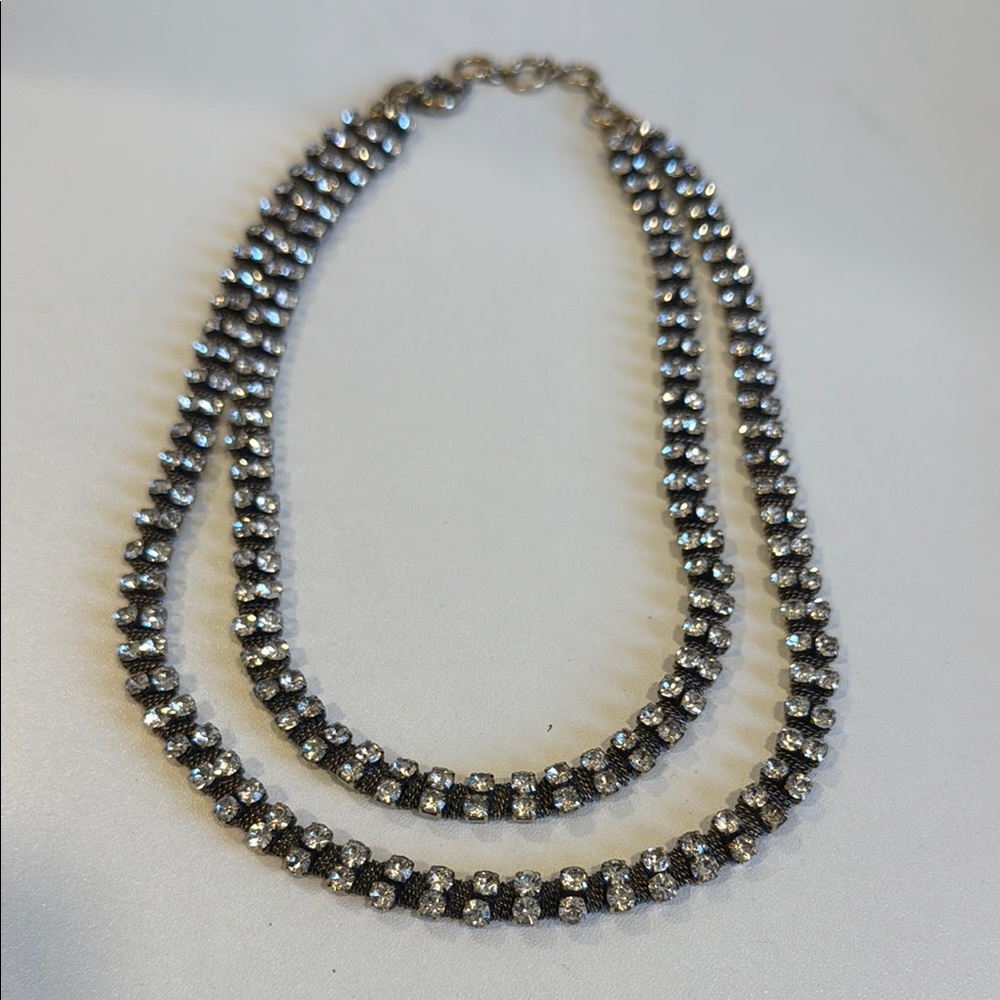 J. Crew Silver Double-Strand Necklace - Picture 2 of 3